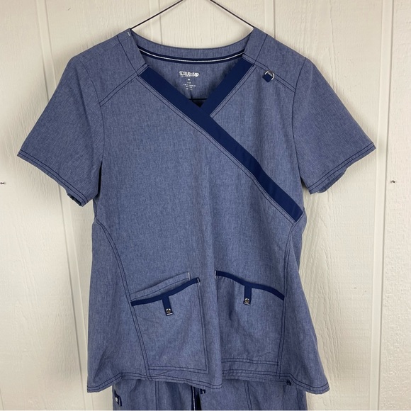 ScrubStar Scrub Set Nurse CNA Medical Healthcare Scrubs Size Small - Picture 3 of 6